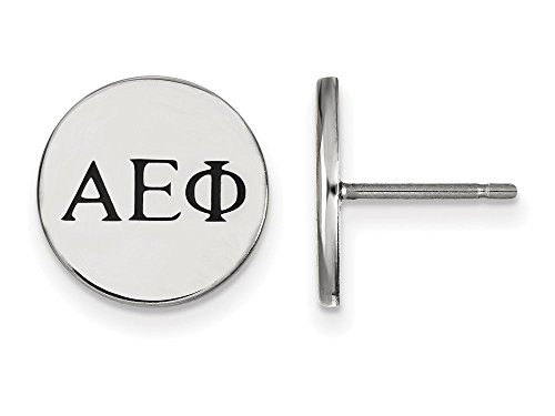 Sororities SS033AEP Sterling Silver LogoArt Alpha Epsilon Phi Enameled Post Earringss