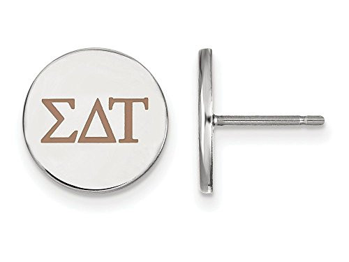 Sororities SS032SDT Sterling Silver LogoArt Sigma Delta Tau Enameled Post Earringss