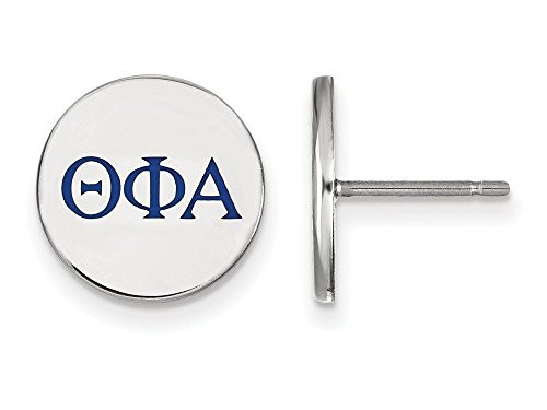 Sororities SS032TPA Sterling Silver LogoArt Theta Phi Alpha Enameled Post Earringss