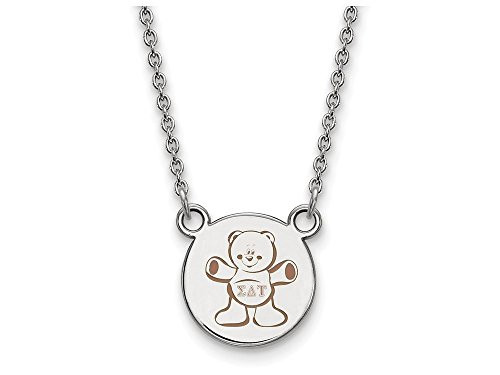 Sororities SS044SDT-18 Sterling Silver LogoArt Sigma Delta Tau XS Enl Pend w/Necklace