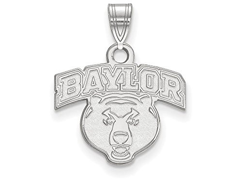 LogoArt SS023BU Sterling Silver LogoArt Baylor University Small Pendant