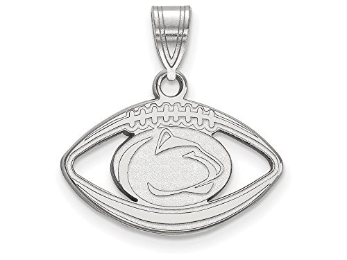 LogoArt SS022PSU Sterling Silver LogoArt Penn State University Pendant in Football