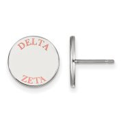 Sororities SS020DZ Sterling Silver LogoArt Delta Zeta Enameled Post 