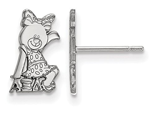 LogoArt SS038AXD Sterling Silver Alpha Xi Delta Extra Small Post Earrings