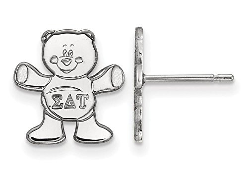 Sororities SS038SDT Sterling Silver LogoArt Sigma Delta Tau XS Post Earringss