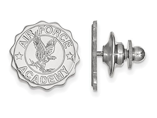 LogoArt SS024USA Sterling Silver LogoArt United States Air Force Academy Crest Lapel Pin