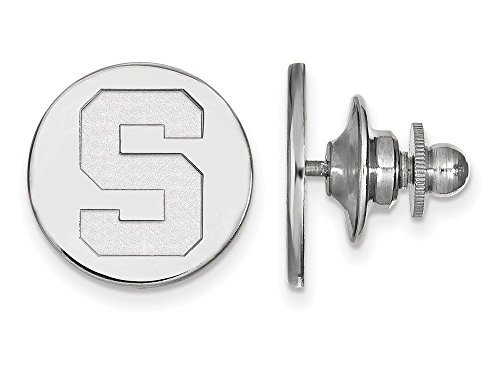 LogoArt SS011MIS Sterling Silver LogoArt Michigan State University Lapel Pin
