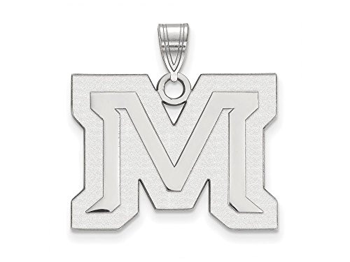 LogoArt SS018MTU Sterling Silver LogoArt Montana State University Large Pendant