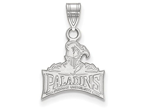 LogoArt SS016FUU Sterling Silver Furman University Small Pendant Chain Included.