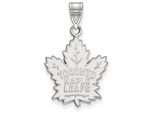 LogoArt SS004MLE Toronto Maple Leafs Large (3/4 Inch) Pendant (Sterling Silver)