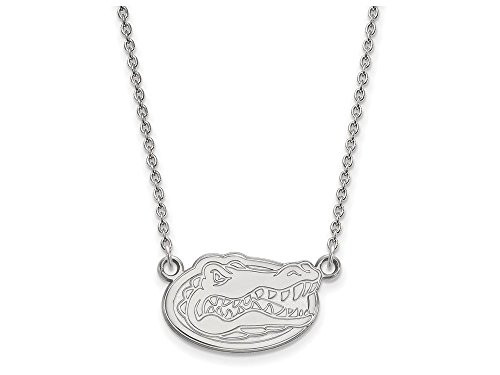 LogoArt SS015UFL-18 Sterling Silver LogoArt University of Florida Small Pendant w/Necklace