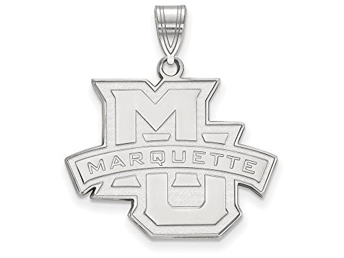 LogoArt SS004MAR Marquette Large (3/4 Inch) Pendant (Sterling Sliver)