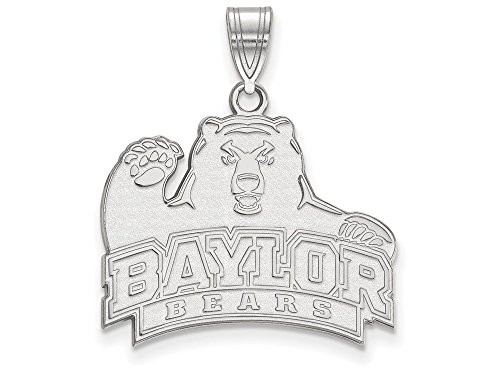 LogoArt SS004BU Baylor Large (3/4 Inch) Pendant (Sterling Silver)