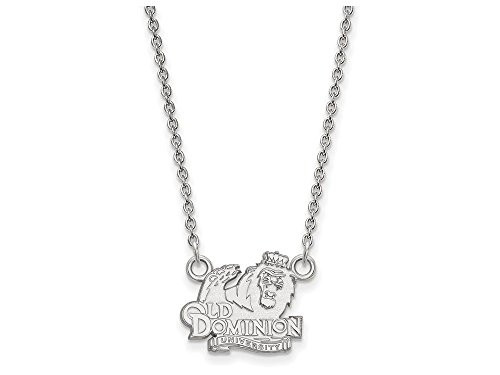 LogoArt SS011ODU-18 Sterling Silver LogoArt Old Dominion University Small Pendant w/Necklace