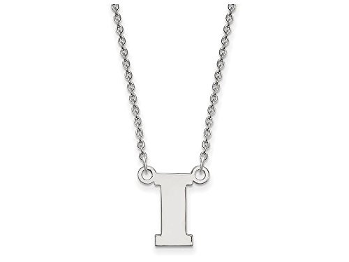LogoArt SS068UIA-18 Sterling Silver LogoArt University of Iowa Small Pendant w/Necklace