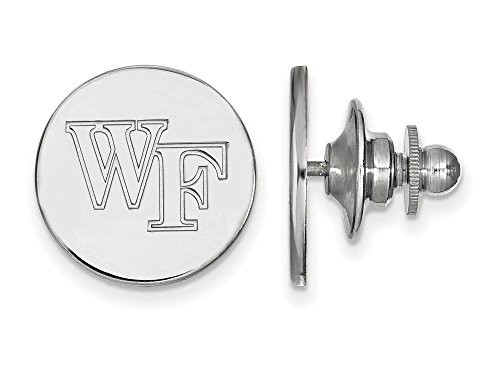 LogoArt SS071WFU Sterling Silver LogoArt Wake Forest University Lapel Pin