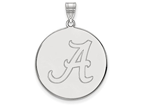 LogoArt SS085UAL Sterling Silver LogoArt University of Alabama XL Disc Pendant