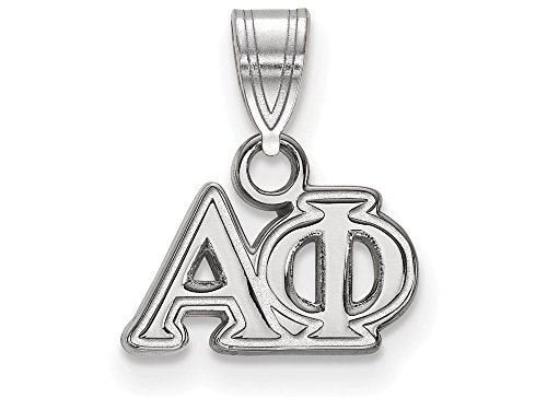 Sororities SS002APH Sterling Silver LogoArt Alpha Phi Small Pendant