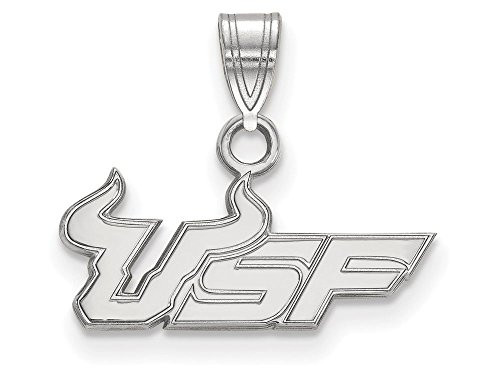 LogoArt SS014USFL Sterling Silver LogoArt University of South Florida Small Pendant
