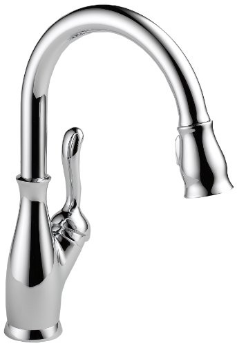 Delta 9178-SP-DST Leland Single Handle Pull-Down Kitchen Faucet with ShieldSpray Technology 134798