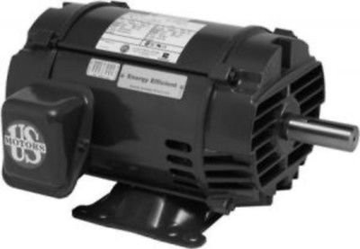US MOTORS 314602 Motor 1 HP 1800 208-230/460-3 143T ODP Prem Eff Rigid Base Refrigeration Kits