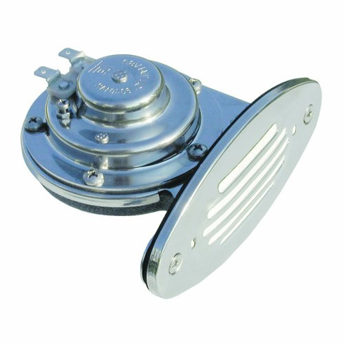 ONGARO 5343392 Ongaro Mini Single Drop-In Horn w/SS Grill - 12V Low Pitch