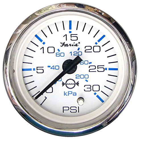 FARIA 5101974Faria Chesapeake Ss 2" Water Pressure Gauge Kit 30 Psi