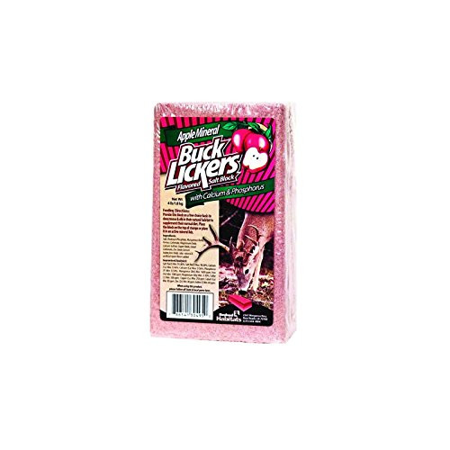 EVOLVED 2003718 Habitats Buck Lickers Apple Mineral Block, 4 lb Shrink Wrap, Apple
