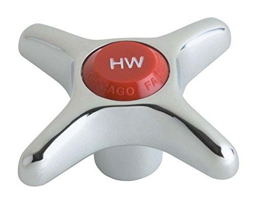 Chicago Faucets C204CWJKCP  2-1/2" Cross Handle, Eight-Point Tapered Broach.