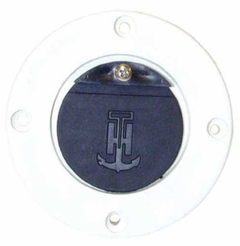 T. H. MARINE 6003269 T-H Marine Supply Flush Mount Scupper Adapter, Black/Black Flapper