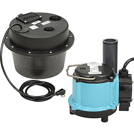 Little Giant B215817 WRSC-6 Water Removal System - Compact Drainosaur - 1/3HP - 45GPM