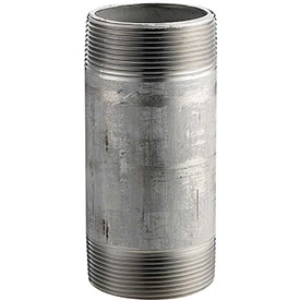 MERIT B1875172 1/2 In. X 2 In. 304 Stainless Steel Pipe Nipple - 16168 PSI - Sch. 40 - Domestic