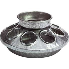 Miller Manufacturing Company B900576 Little Giant Chick Feeder Base For Little Giant 690 Jar , Galvanized Steel