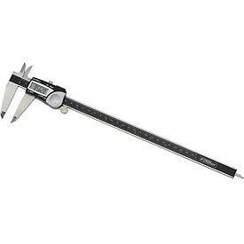 Fowler B1245374 Full Warranty Stainless Steel Frame Absolute Economy Digital Caliper, , 0-12"/300 mm Measuring Range, 0.125" Jaw Thickness, 2.40" External Jaw Length, 0.930" Internal Jaw Length