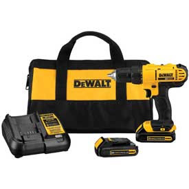 DeWalt B1222389 20V MAX Lithium-Ion Compact Drill/Driver Kit with DW1354 14-Piece Titanium Drill Bit Set