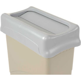 Rubbermaid 498828GY Lid For 16-23 Gallon Rectangular Waste Receptacles - Gray
