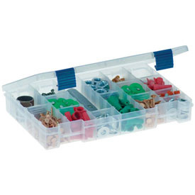 PLANO 493276 Plano ProLatch & #8482 StowAway & #174 6-21 Adjustable Compartment Box,11"L x 7-1/4"W x 1-3/4"H, Clear