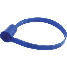 Vestil Manufacturing 436661 Vestil Security Seals, "Sealed" Blue, 100/Pack