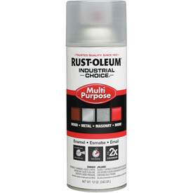 Rust-Oleum Corporation B686487 Rust-Oleum Industrial 1600 System Gen Purpose Enamel Aerosol, Crystal Clear, 12 oz. -