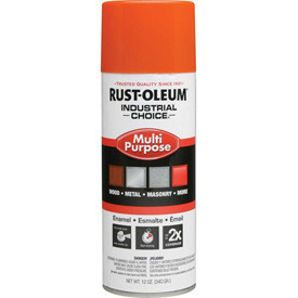 Rust-Oleum Corporation B686329 Rust-Oleum Industrial 1600 System General Purpose Enamel Aerosol, Safety Orange, 12 oz. -