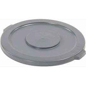 Rubbermaid 239051GY * Round Brute Lid For 10gal Waste Containers, 16" dia, Gray *