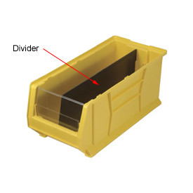 QUANTUM STORAGE SYSTEMS 238062 Quantum Divider For Hulk Stacking Bins QUS952, 11 x 23-7/8 x 7, Price Per Package of 6