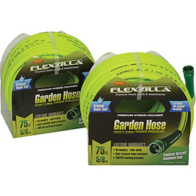 Legacy Manufacturing B644222 Legacy & #153 Flexzilla 5/8" X 75' Zillagreen Garden Hose W/ 3/4" GHT Fittings