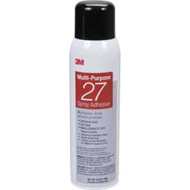 3M B606583 Multi-Purpose 27 Spray Adhesive Clear, 20 fl oz can, net weight 13.05 oz (Pack of 1)