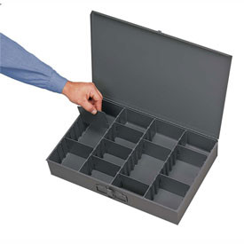 Durham B481930 Durham Steel Scoop Compartment Box - Adjustable Compartment, 13-3/8x9-1/4x2