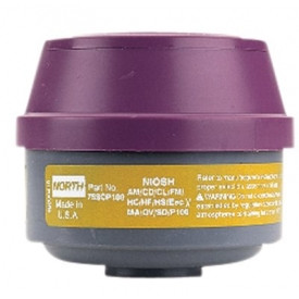 North Safety B312128 North 75SCP100 Combination Gas and Vapor Cartridge (2-Pack)