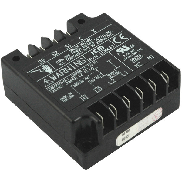 ICM Controls 66140 ICM441 3-Phase Motor Protector for Thermal Monitoring with Anit-Short Cycle Time Delay