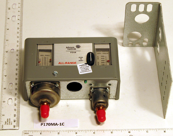 JOHNSON CONTROLS 8419 PRESSURE CONTROL LS 20 /100# HS 100/425# MAN RESE