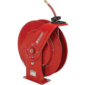 Reelcraft Industries Inc B250742 Reelcraft 3/8" x 70' 300 PSI Heavy Duty Spring Rewind Hose Reel