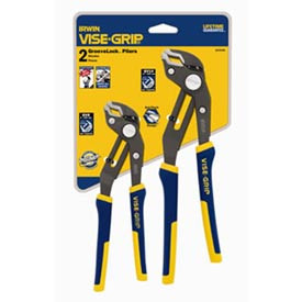 Vise Grip B223278 Irwin Tools VISE-GRIP GrooveLock Pliers Set, V-Jaw, 2 Piece,